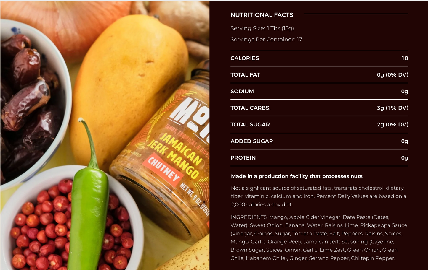 Jamaican Jerk Mango Chutney